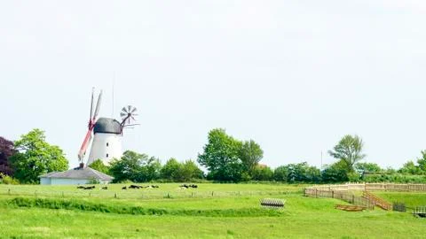 Dybbol Molle in the spring in Denmark Stock Photos