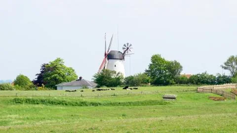 Dybbol Molle in the spring in Denmark Stock Photos