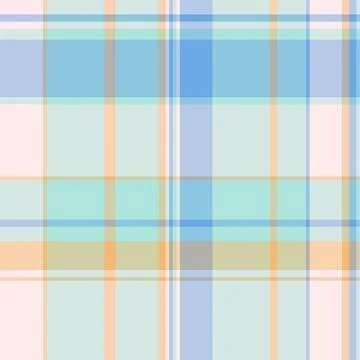 Dye check vector seamless, simple textile pattern texture. Multicolored tar.. Stock Illustration