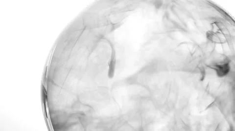 Dye drip in Black and White Stock Footage 56253157