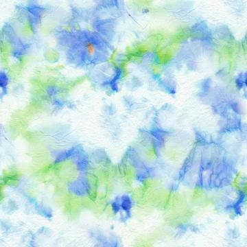 Dye Effect Seamless. Ethnic Pattern. Psychedelic Floral Prints. Mulicolor Mot Stockillustratie