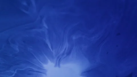 Dye spill pigment dissolve paint blob flow fluid Stock Footage 314495636