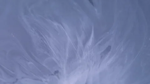 Dye spill pigment dissolve round blob paint flow Video stock 315545813