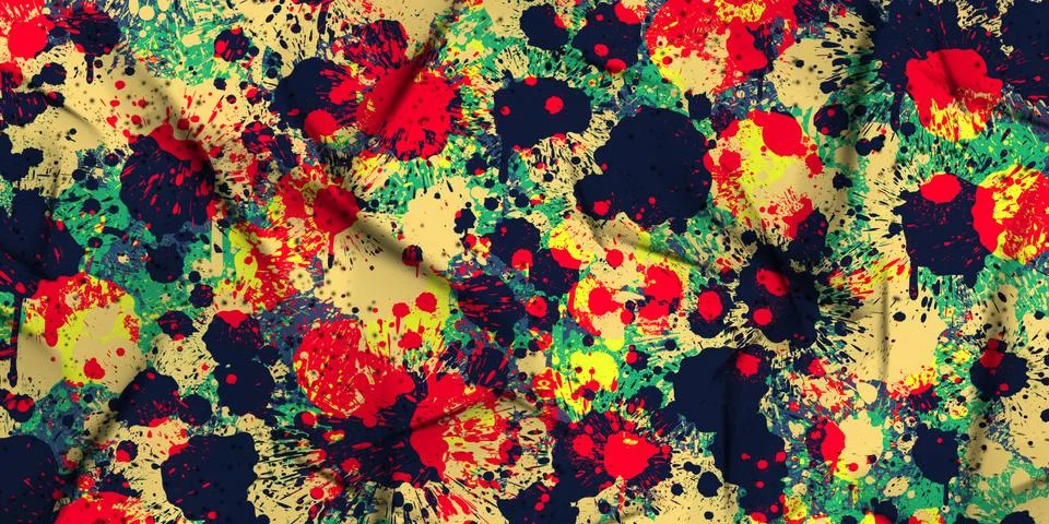 Dye Splashes Stock Illustration