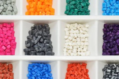 Dyed batches Foto stock