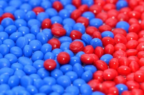 Dyed polymer resin Foto stock