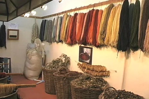 Dyed wool  Stock Footage 112776