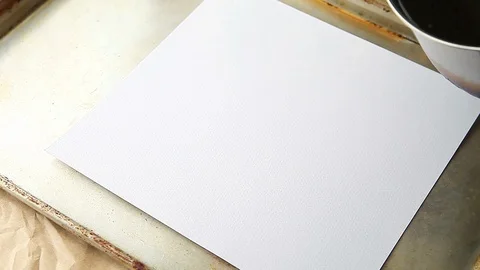 Dyeing paper with tea Stock-Footage 88711438