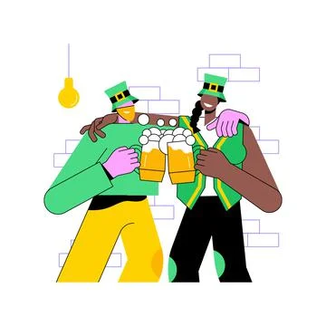 Dying beer isolated cartoon vector illustrations. Stock Illustration