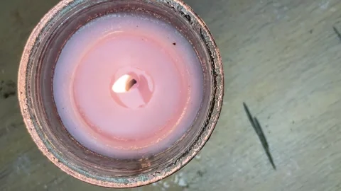 Dying candle Stock Footage 252188781