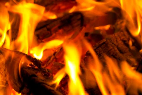 The dying in the fire board Stock Photos