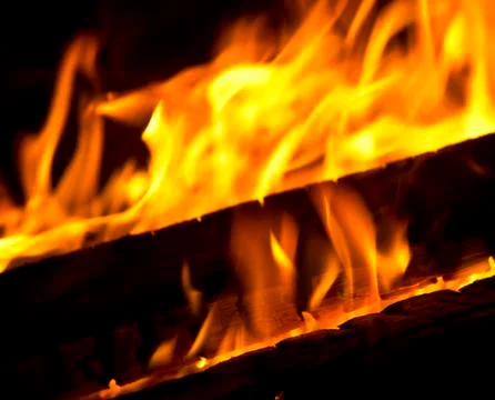 The dying in the fire board Stock Photos