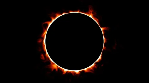 Dying sun animation. Abstract fantasy space object. Stock Footage 200853264