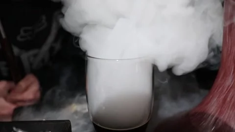 Дым в стакане Stock Footage 169280588