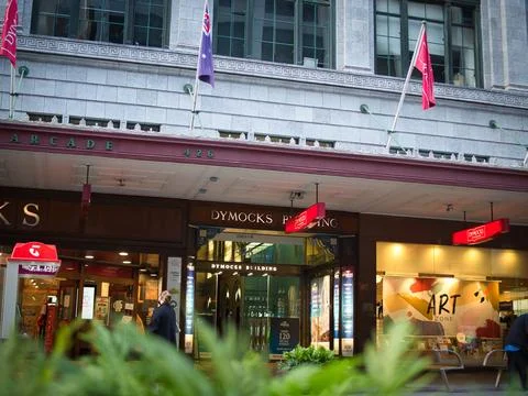 Dymocks Shop Close-up Foto stock