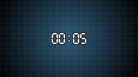 Dynamic 10 seconds countdown timer animation isolated on black background 库存影片 329052266
