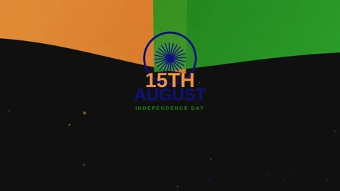 Dynamic 15th august india independence day motion graphic with ashoka chakr.. Stock-Footage 341292330