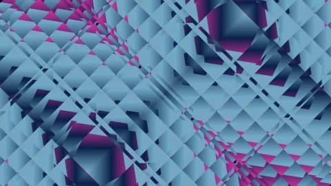 Dynamic 2D Purple Turquoise Diagonal Grid Stock Footage 342029341