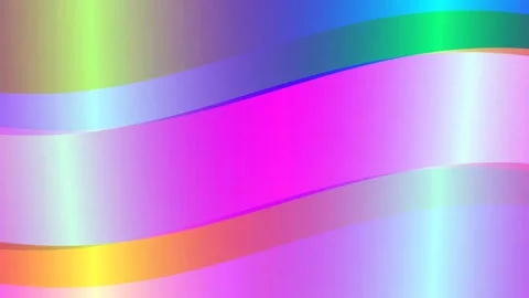 Dynamic 3-Color Overlay Wave Motion Pattern with Smooth Flow Video stock 291511003
