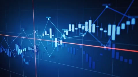 A dynamic 3d animation of financial stock market growth chart showing globa.. Stock Footage 332151606