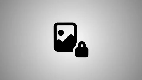 Dynamic 3d animation of photo lock icon rotating and transforming into flat.. 스톡 동영상 346491259