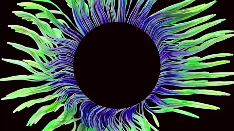 Dynamic 3D Botanical Flower Blooming Background with Smooth Motion Graphics Video stock 340061783