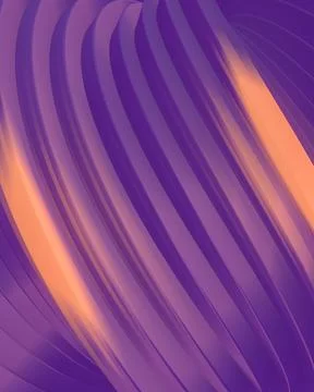 Dynamic 3D Diagonal Rib Texture in Purple and Neon Orange Stock Illustration