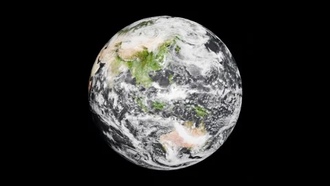 Dynamic 3D Earth Day Night Rotation with Real Time Transitions 스톡 동영상 288601836
