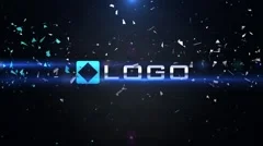 Dynamic 3D Logo Impact Shatter Particles Explosion Lights Intro Opener Stock After Effects