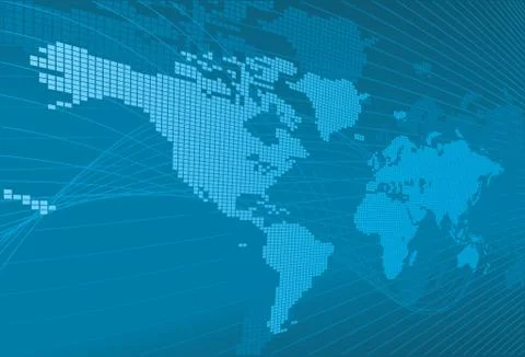 A dynamic 3d world map with background 스톡 일러스트