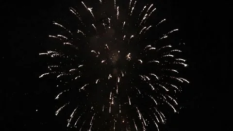 Dynamic 4K animation of circle and line firework bursts with glowing particles.  Stock Footage 318411629