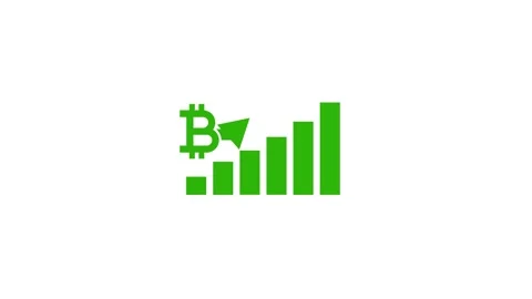 A dynamic 4k animation visualizing the growth and market trends of bitcoin .. Stock Footage 326939302