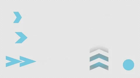 Dynamic 4K Loop Animation of Blue Arrows and Shapes on a Black Background Stock Footage 315409995