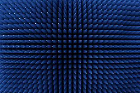 Dynamic  abctract  pattern.  Blue geomatric line background. 3D illustration Foto stock