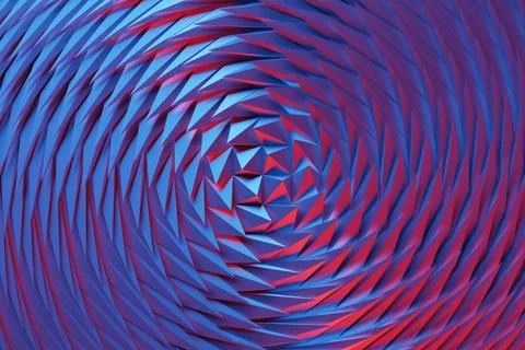 Dynamic  abctract  pattern.  Purple line background. 3D illustration Stock Illustration