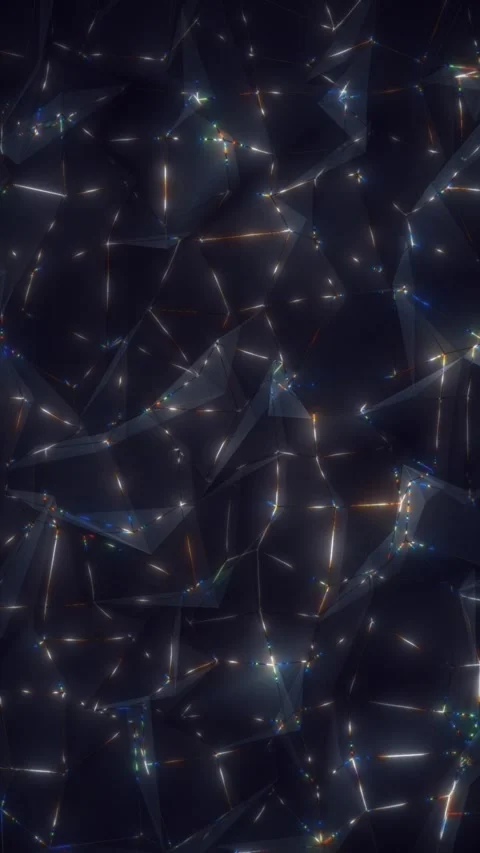 Dynamic abstract animation features shimmering shapes and vibrant colors Stock Footage 316600377