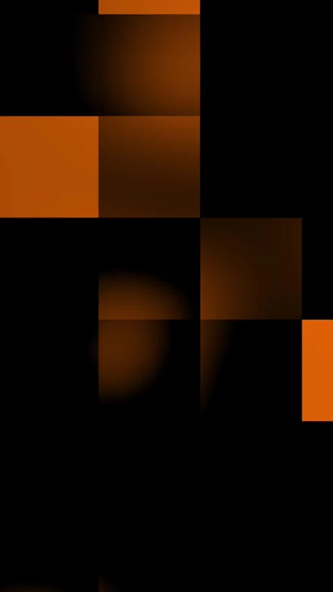 Dynamic abstract animation featuring orange data bars and blocks moving Stock Footage 339354734