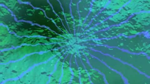 Dynamic abstract animation with radiating lines and vibrant colors Video stock 325772499