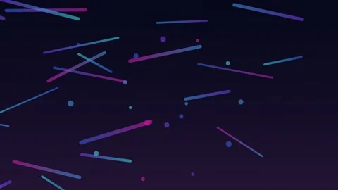 Dynamic abstract animation with vibrant lines and dots for creative projects Stock Footage 326176536