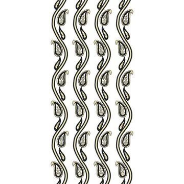 A dynamic abstract artwork featuring wavy lines in contrasting black and white Stock Illustration