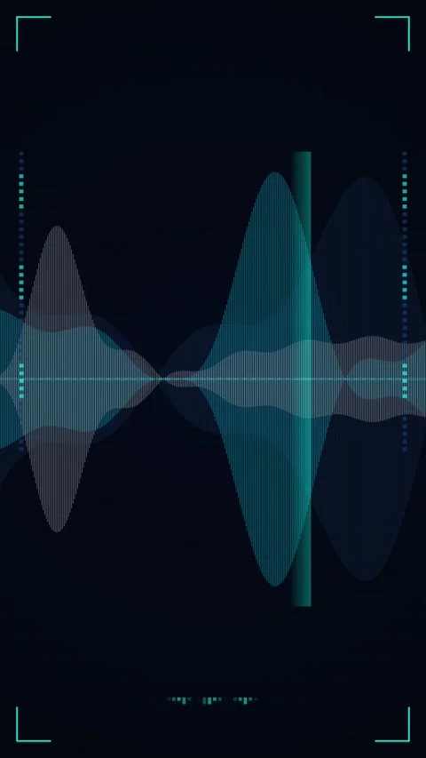 Dynamic Abstract Audio Frequency Equalizer Waves Technology Background Visu.. Stock-Footage 344941433