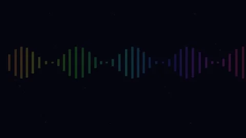 Dynamic Abstract Audio Spectrum Equalizer Animation Background Loop Stock Footage 343660456
