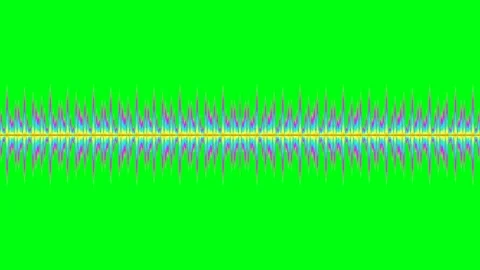 Dynamic Abstract Audio Waveform Background for Music Visualization Stock Footage 335529822