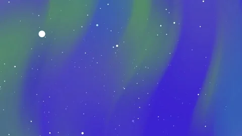 Dynamic abstract aurora inspired light particles background loop with blue .. Stock Footage 333832447