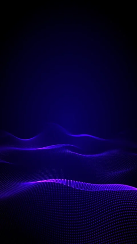 Dynamic abstract background of blue ????? creating a wavy pattern on a dark Video stock 347686068