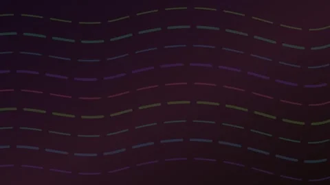Dynamic abstract background with colorful dashed lines creating a gentle fl.. Stock-Footage 340475804