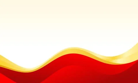 Dynamic Abstract Background with Curved Shapes in Red, White, and Gold Grad.. Stock Illustration