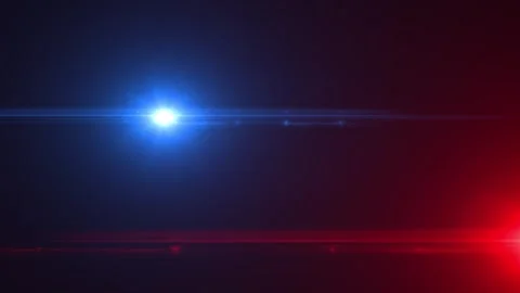 Dynamic abstract background featuring red and blue light flares from both sides Stock Footage 319500216