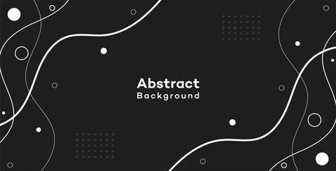 Dynamic abstract background featuring smooth white wavy lines Stock Illustration