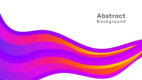 Dynamic abstract background featuring smooth, fluid wavy lines Stock Illustration
